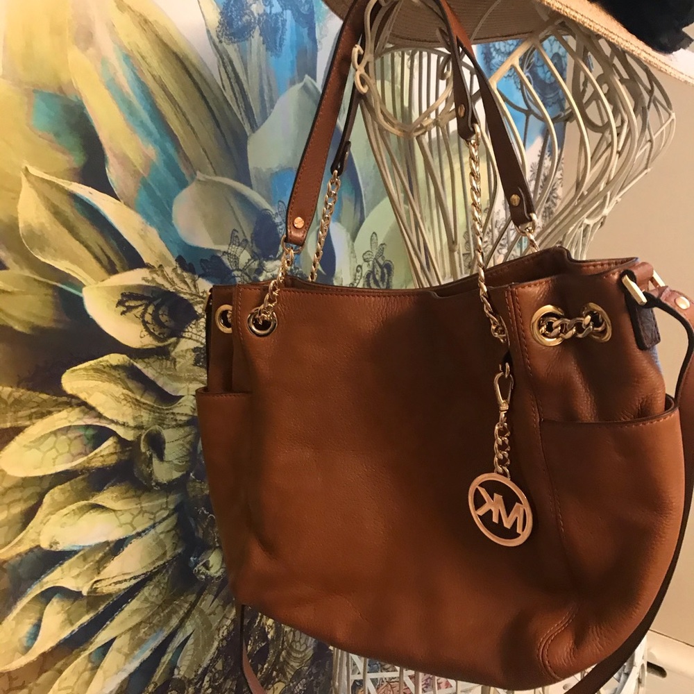 Michael Kors hobo camel leather two way bag